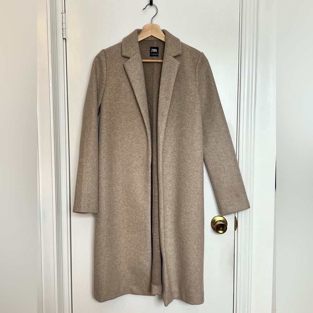 Zara Felt Texture Coat